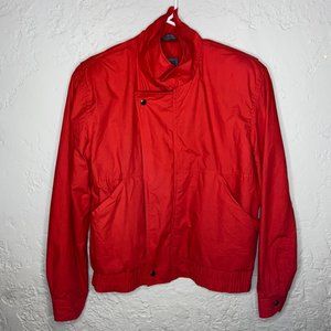 Vintage 80s Eaton's Unisex Medium Red Jacket with Shoulder Pads